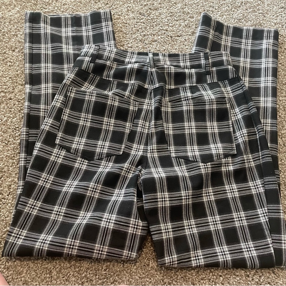 Reformation Franklin plaid pants preppy career casual office - Picture 5 of 6